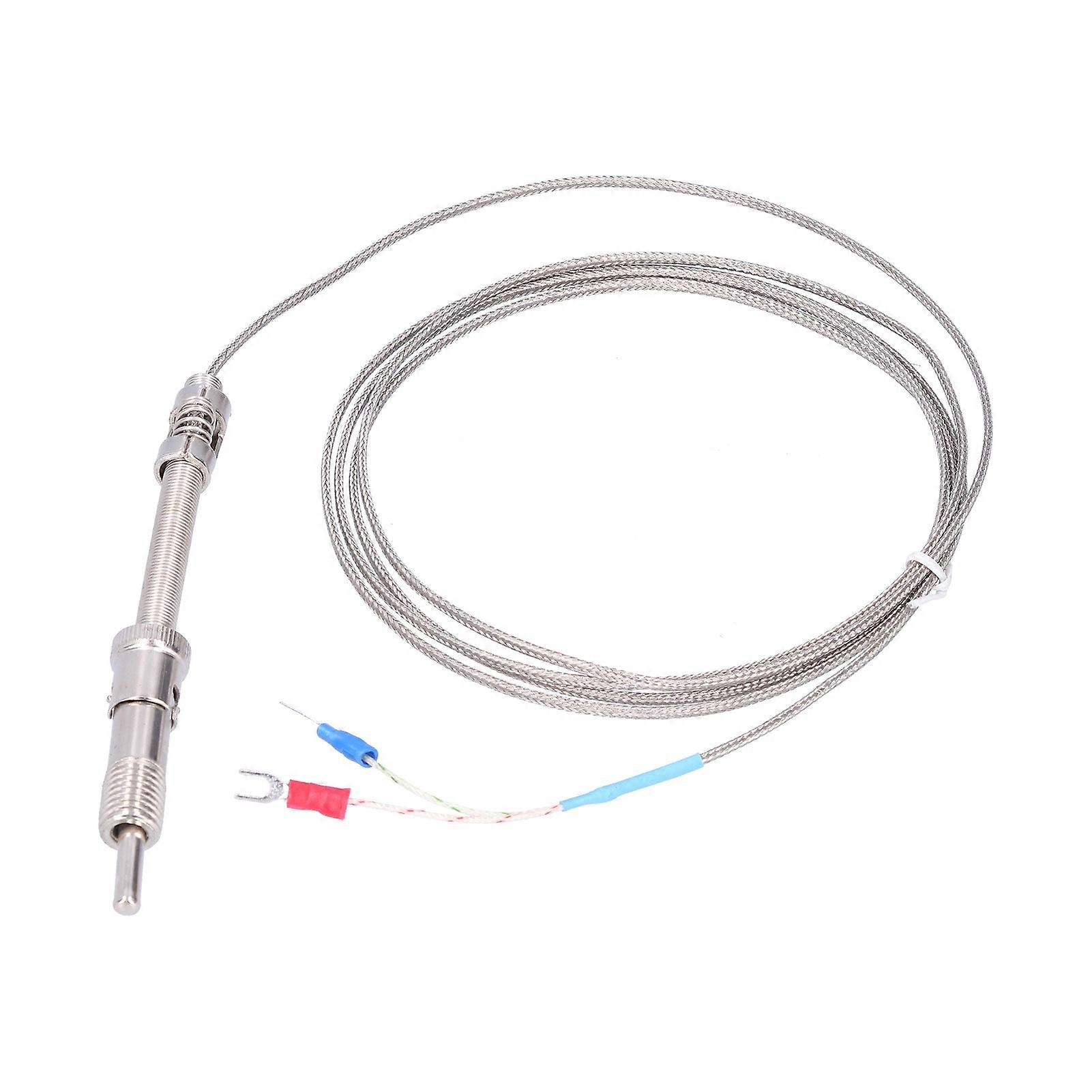 KType Compression Spring Thermocouple Stainless Steel Easy Connect Durable Temperature Sensor for Temperature Measurement