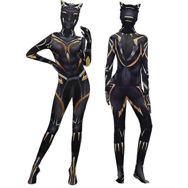 Black Panther 2 Kind / Erwachsene Strumpfhosen Weibliche Erwachsene Cos Bodysuit Kostüm Performance Kostüm