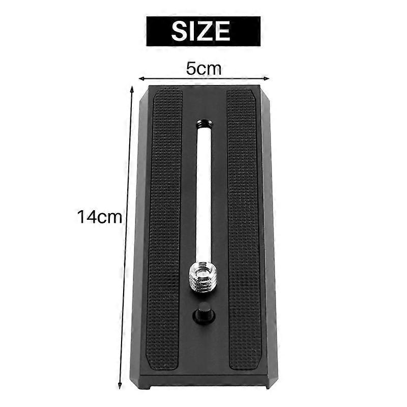 Sliding Quick Release Plate with 1/4 Inch and 3/8 Inch Screws for MVH500AH Quick Release Plate
