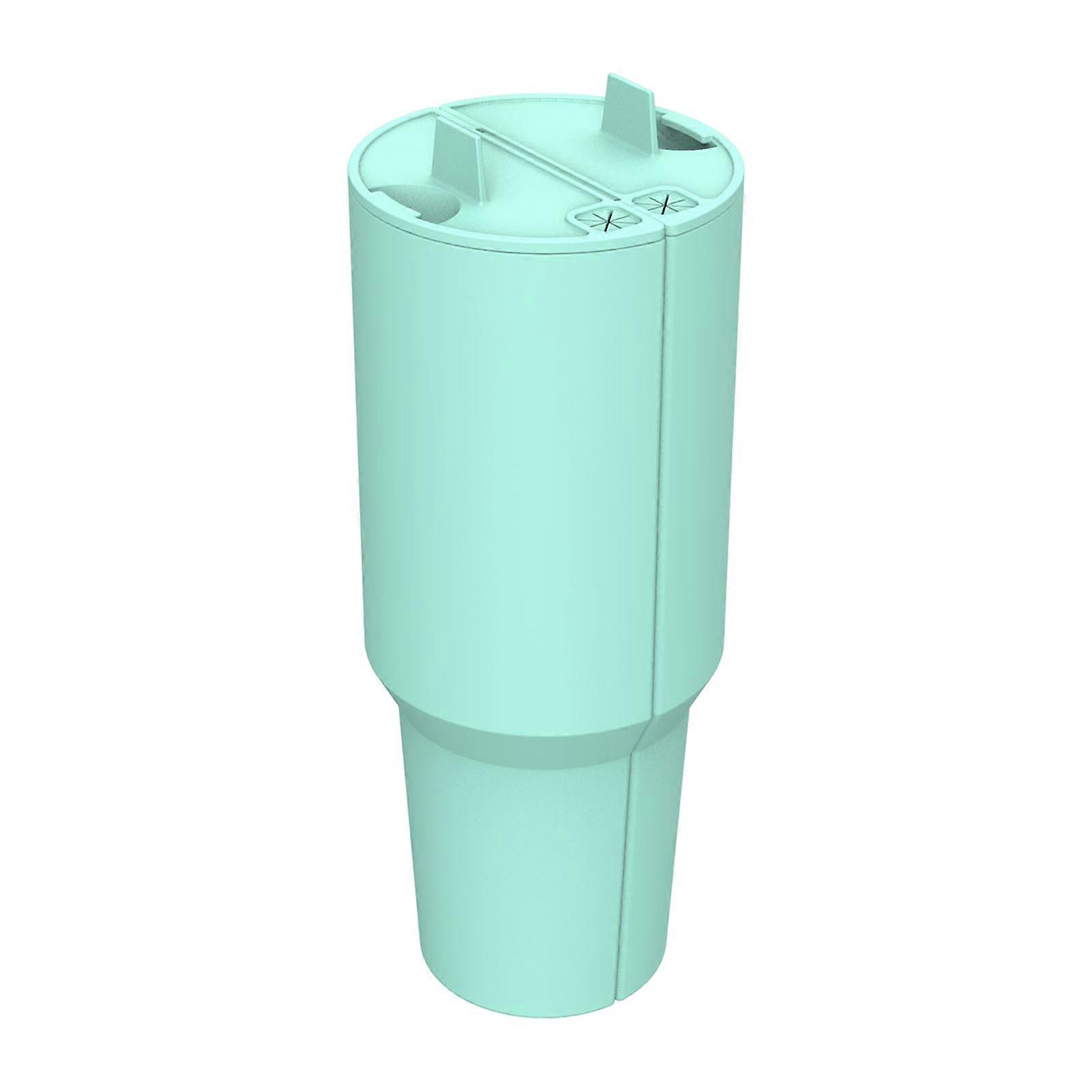 Silicone 2-in-1 Cup Liner for 40 Oz Cup Creative Drink Separator Stylish Emerald Design Food-Grade Reusable Liner for Party