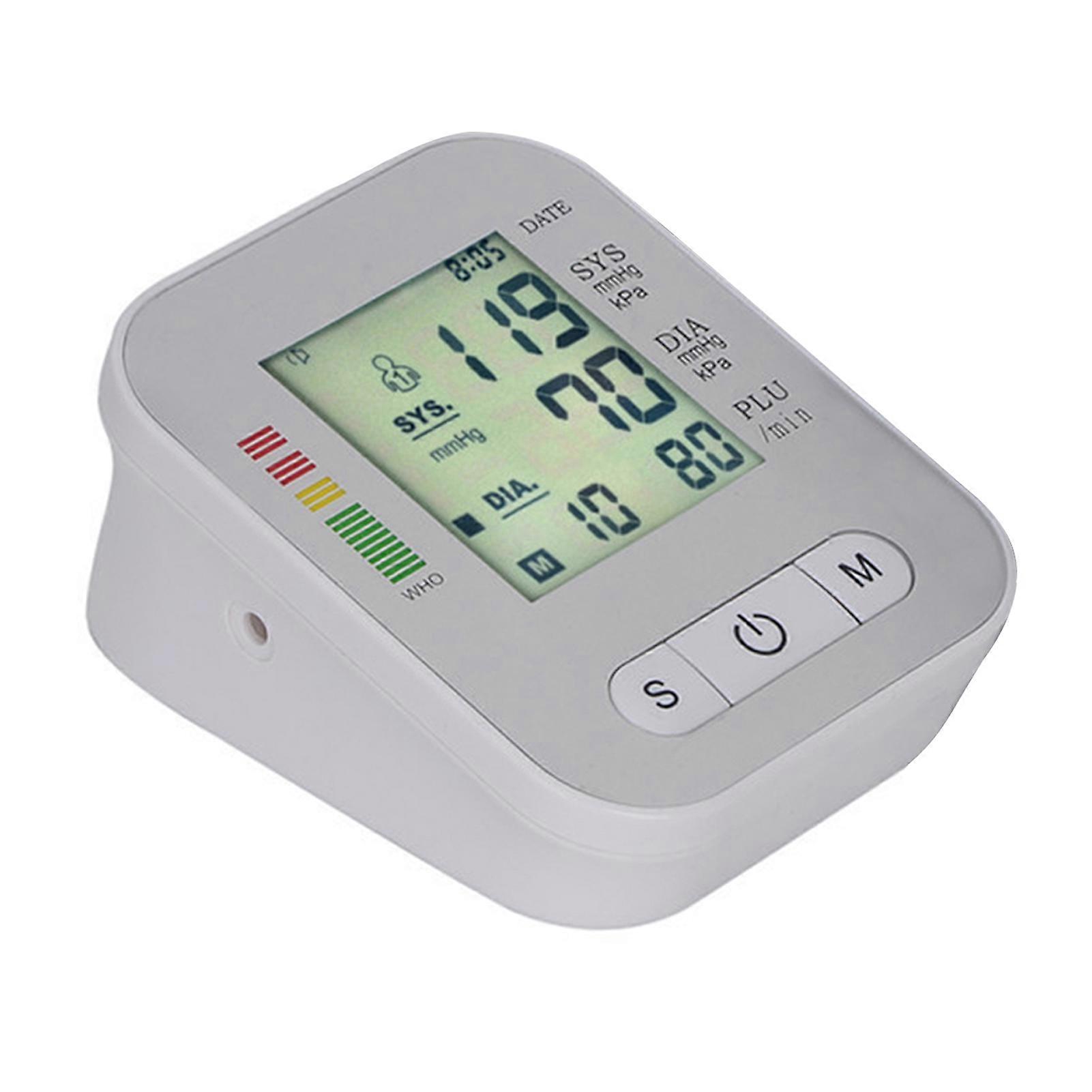 Automatic Blood Pressure Monitor Arm Type Accurate Measurement ABS Upper Arm Blood Pressure Meter with Cuff for Home