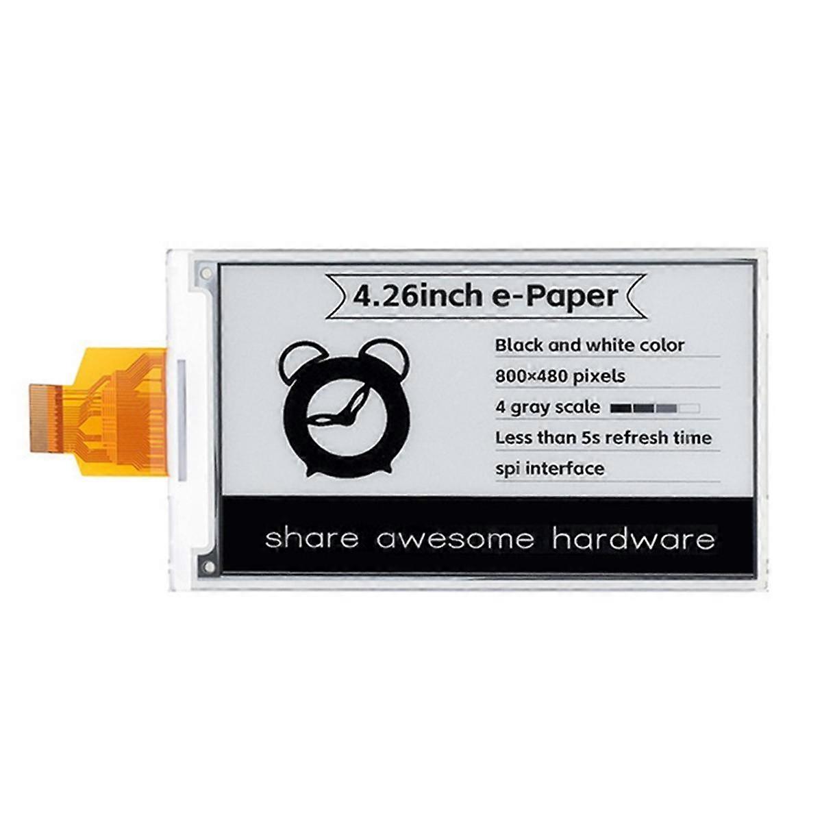 4.26Inch E-Paper Display 800X480P 3.3V Black White Color for Nano STM32