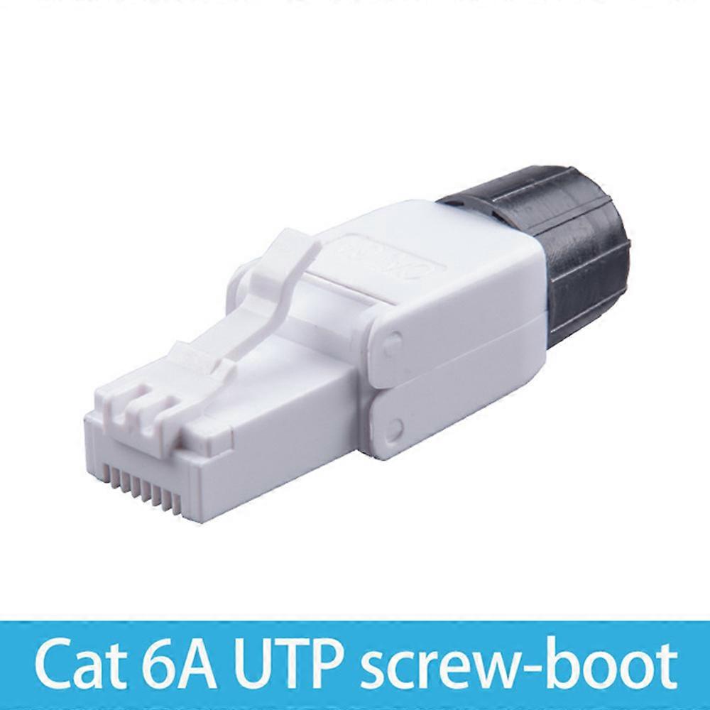 Cat.6 6A Cat7 RJ45 Connector 8P8C STP Shielded RJ45 Termination Plug For Cat.6 Cat 6A Cat 7 23-26AWG Network Cable Lan Adapter