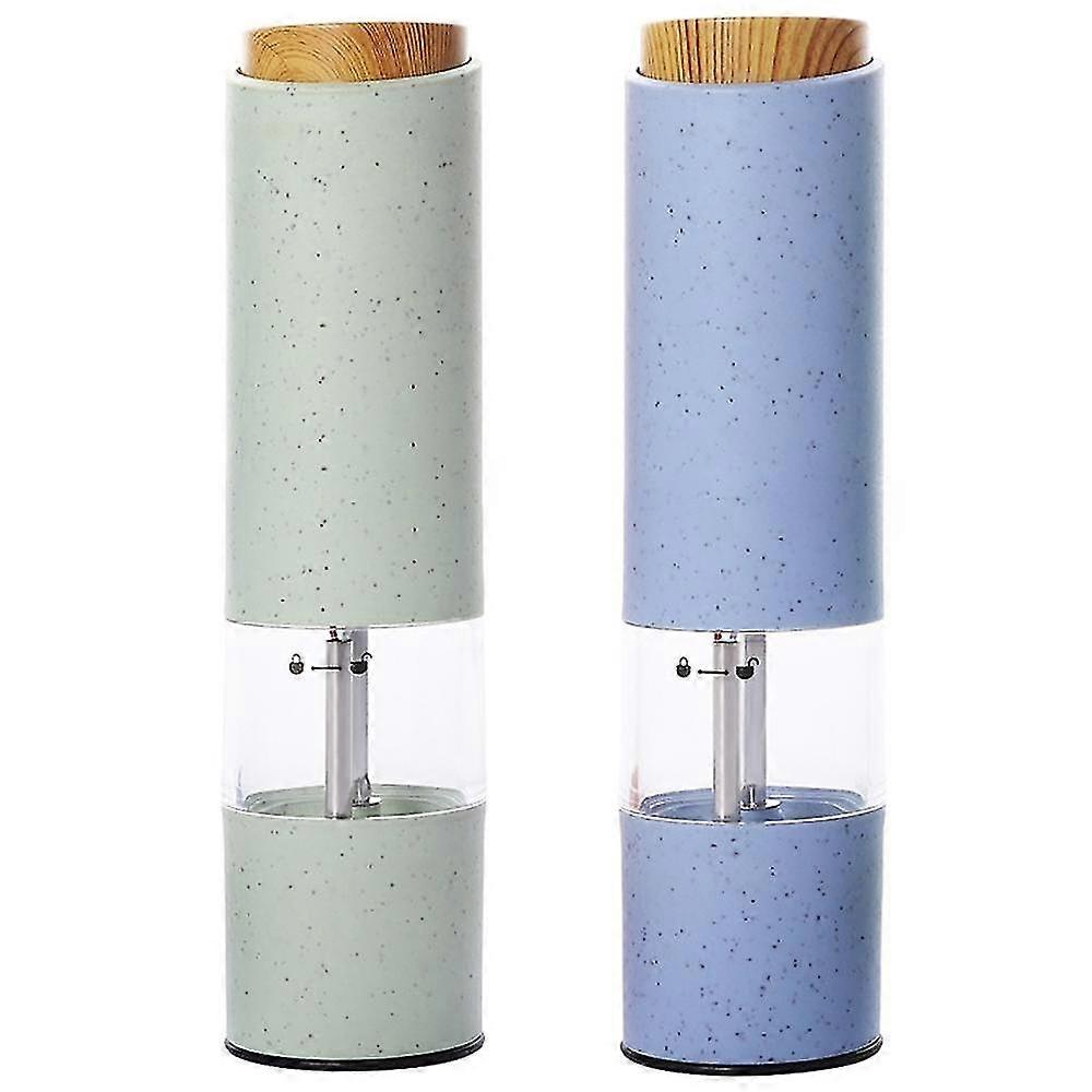 2pcs Electric Salt And Pepper Grinder Set  Battery