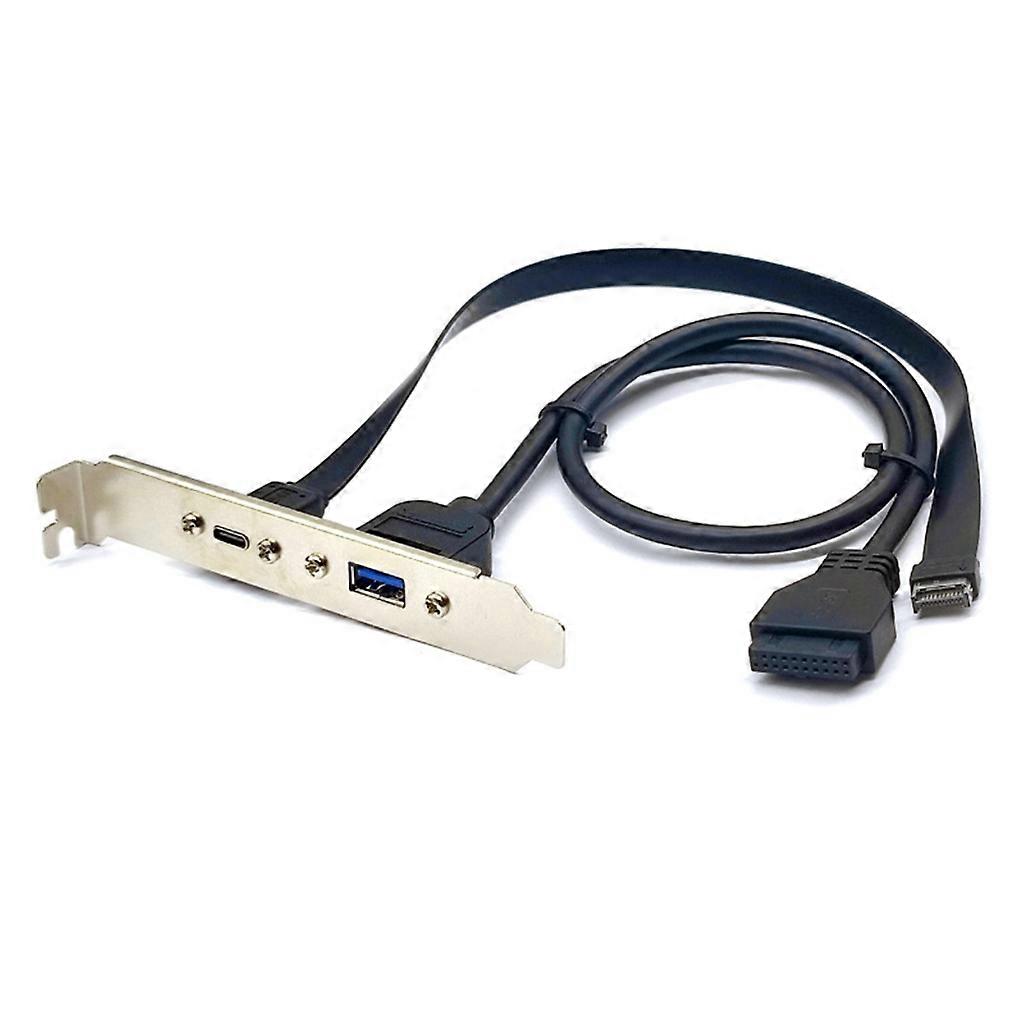 USB3.2 Front Panel Header Type E to USB C Female Extension Cable High Speed Data Transmission and Power Supply