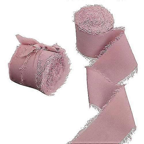 Frayed Edged Wrinkle Chiffon Silk Ribbon