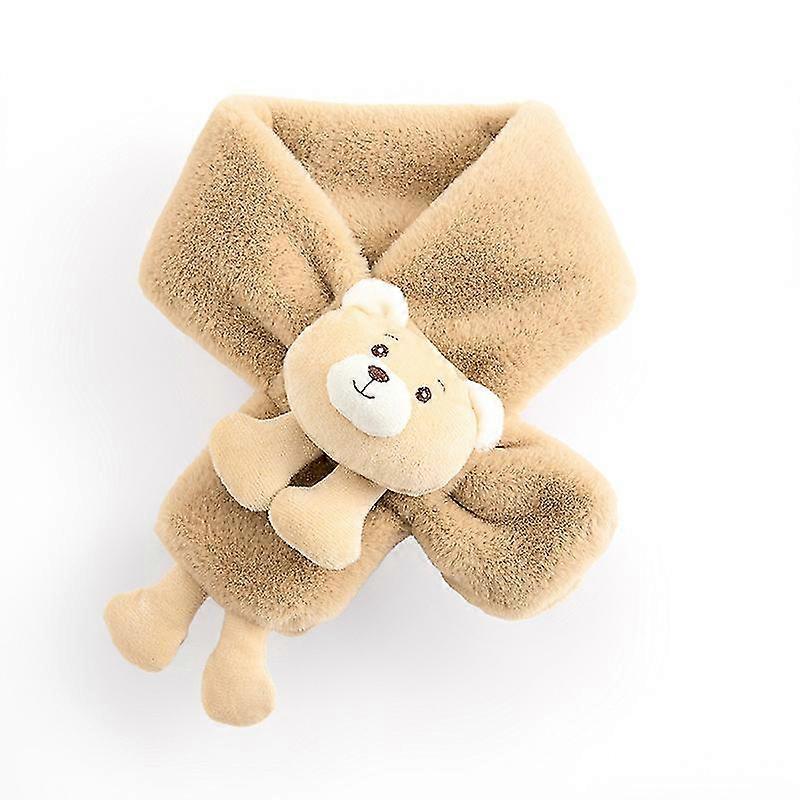 Wabjtam Christmas Warm Plush Scarf Neckwarmer: Winter Cross Tie Collar Fluffy Fur Plush Shawl