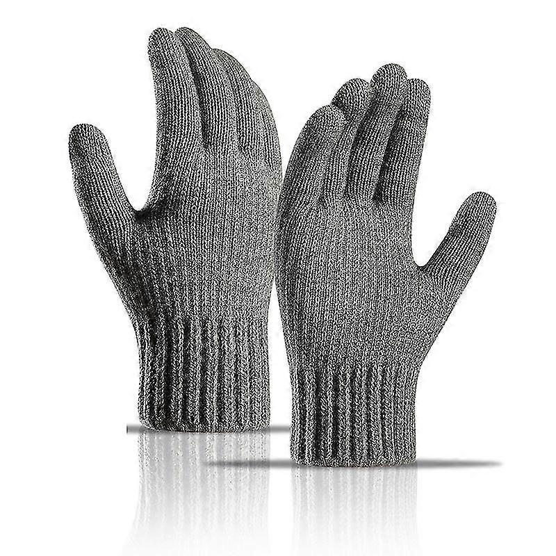 Winter Unisex Mobile Phone Gloves, Windproof, Thick Fleece With Elastic Cuffs Gloves
