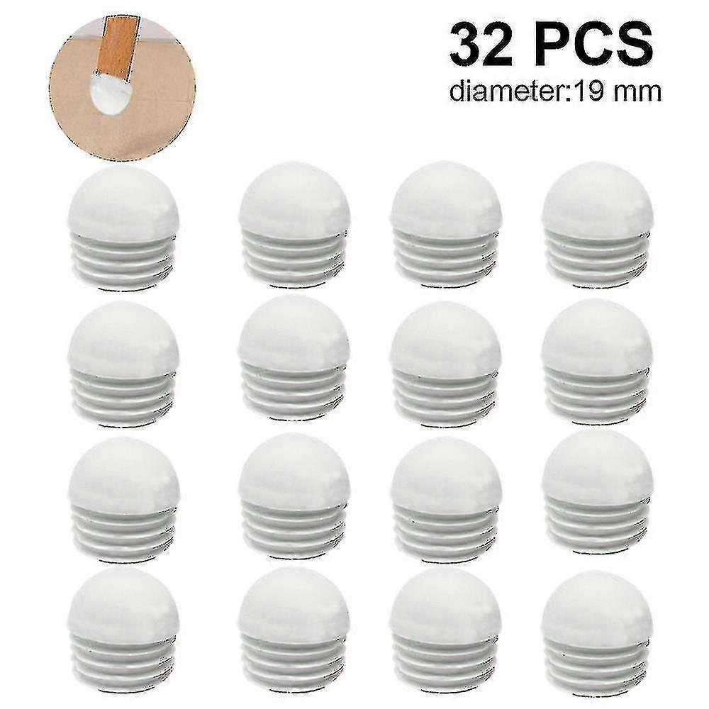 32 Pieces Pipe Plugs, Round End Cap, Pipe, Lamellar Plugs