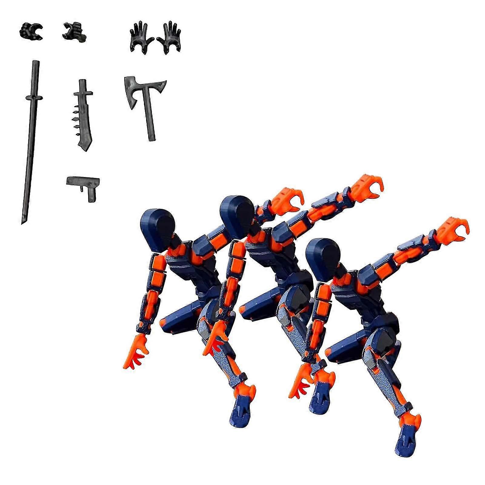 Action Figure Printed Movable 13 Articulated Robot Dummy Valentines Gifts For Him