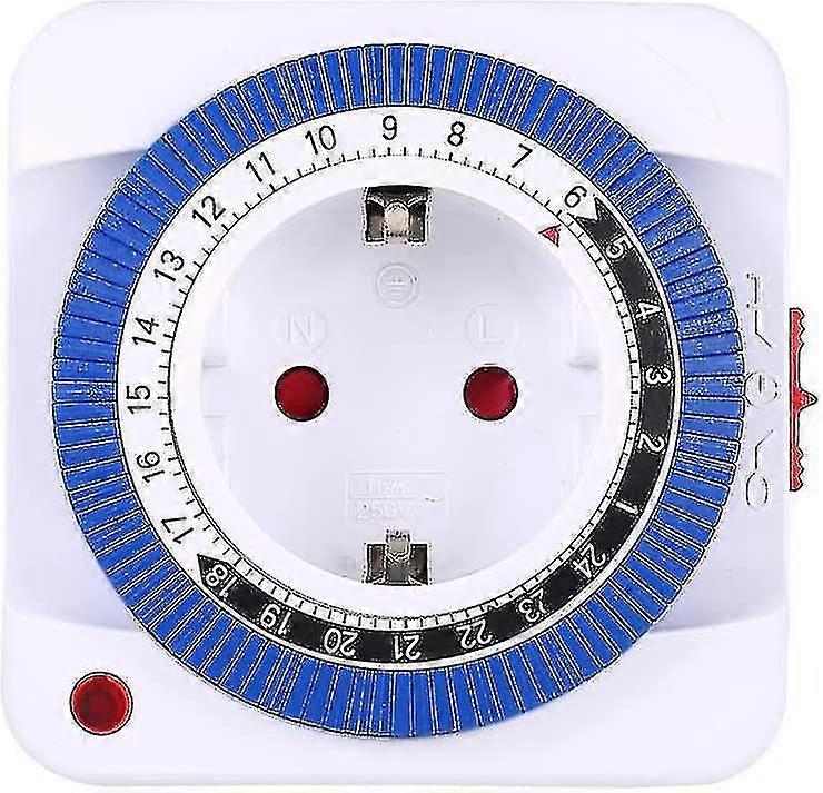 Set Of 2 Timer Sockets, Mini 24 Hour Electric Plug Timer, Indoor Timer Socket, Programmable Timer Plug That Can Contain