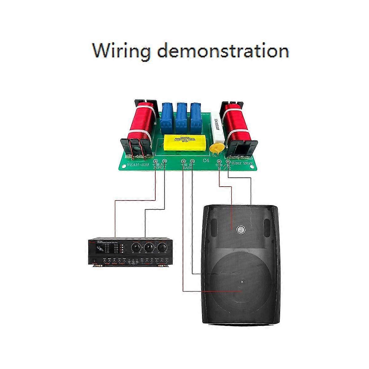 2 Way Speaker Frequency Divider Hi-fi Crossover High-mid-range