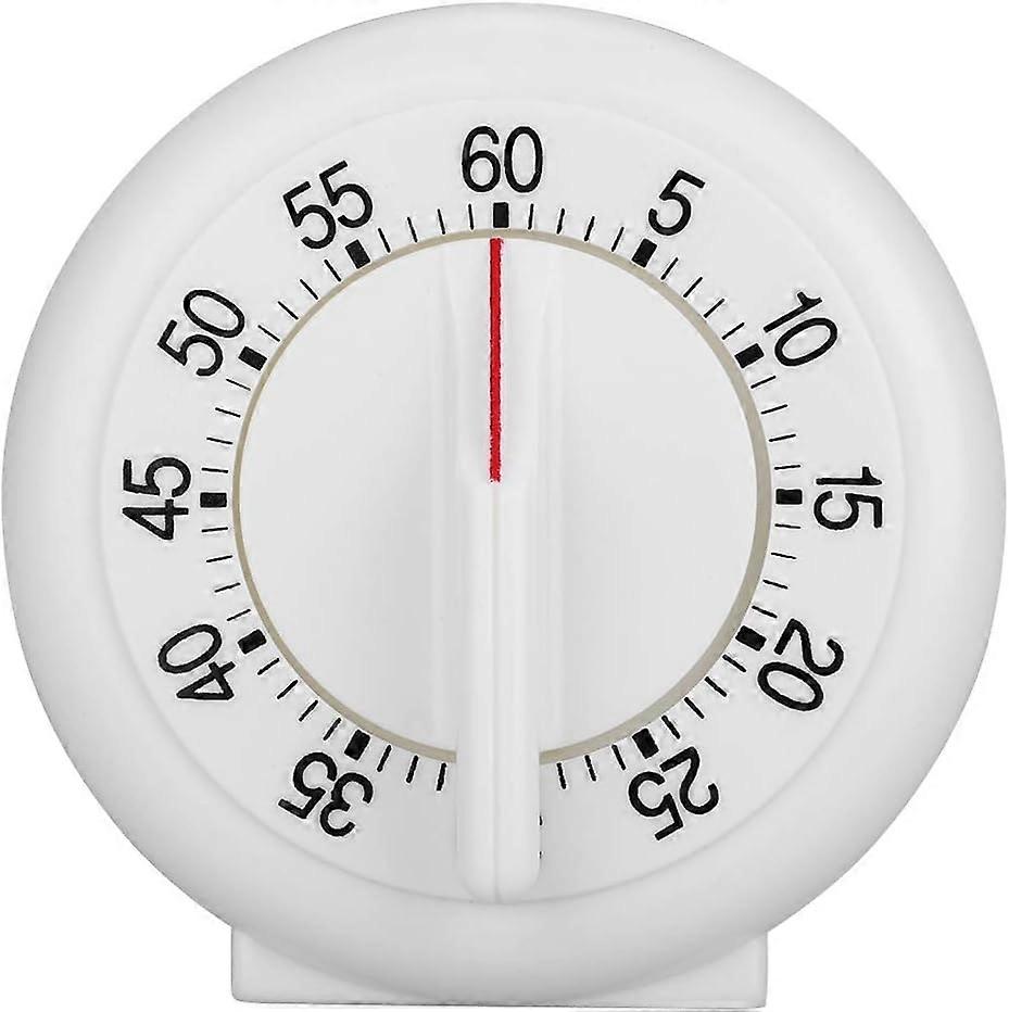 60 Minute Mechanical Kitchen Timer - Analog Round Shape Cooking Timer with Alarm - Manual Countdown Timer for Kitchen Counter