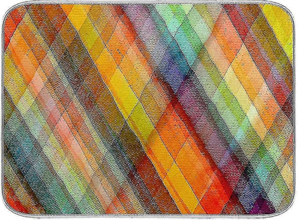 Drip Mat For Kitchen Counter, Absorbent, Reversible, Made Of Microfiber, Dish