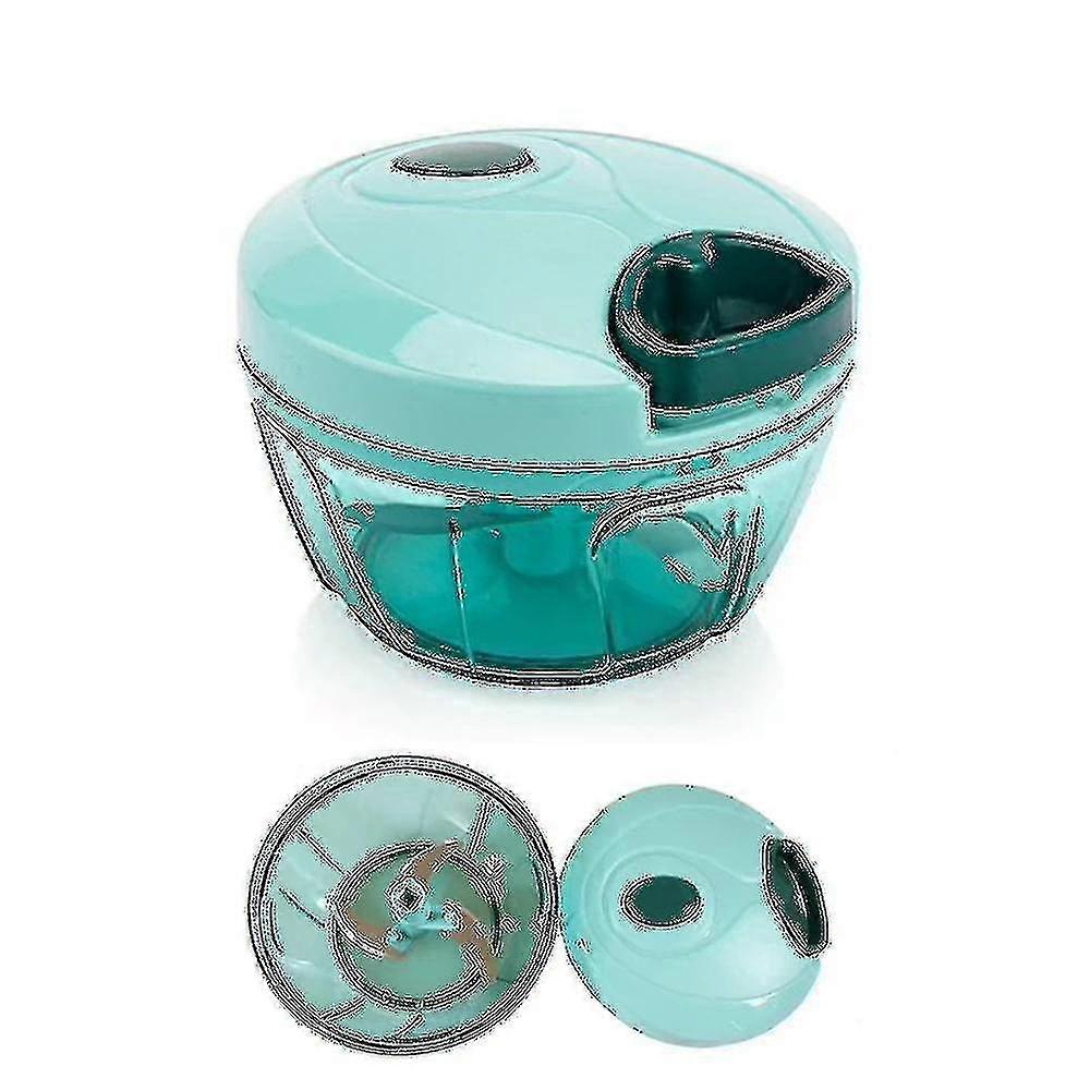 Pull String Manual Food Processor Hand Held Vegetable Chopper / Mincer / Blender Choppers Green