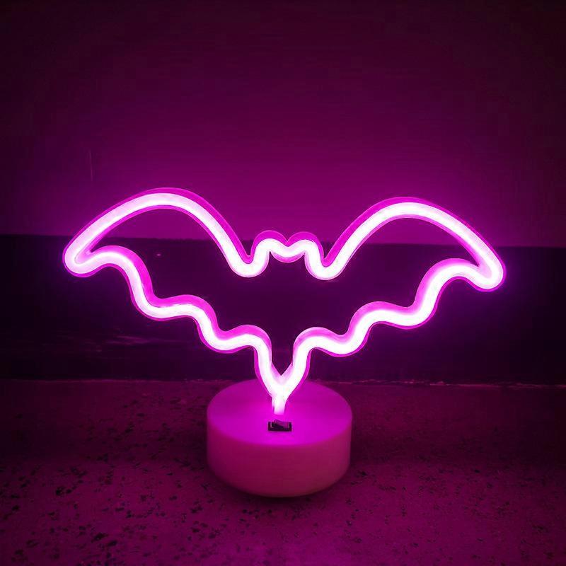 Bat Shaped Signs Neon Lights LED