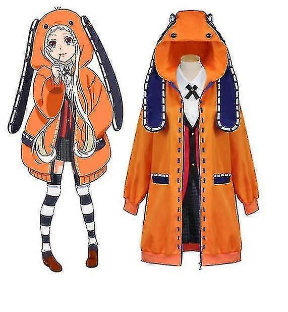 Anime Kakegurui Yomotsuki Runa Kostüm Jk Okul Kızlar Üniforma Hoodie