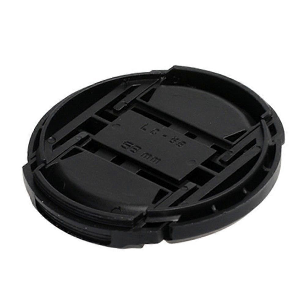49mm Durable Front Lens Cap Hood Cover Snap-on Rope compatible Canon Nikon Camera kaesi