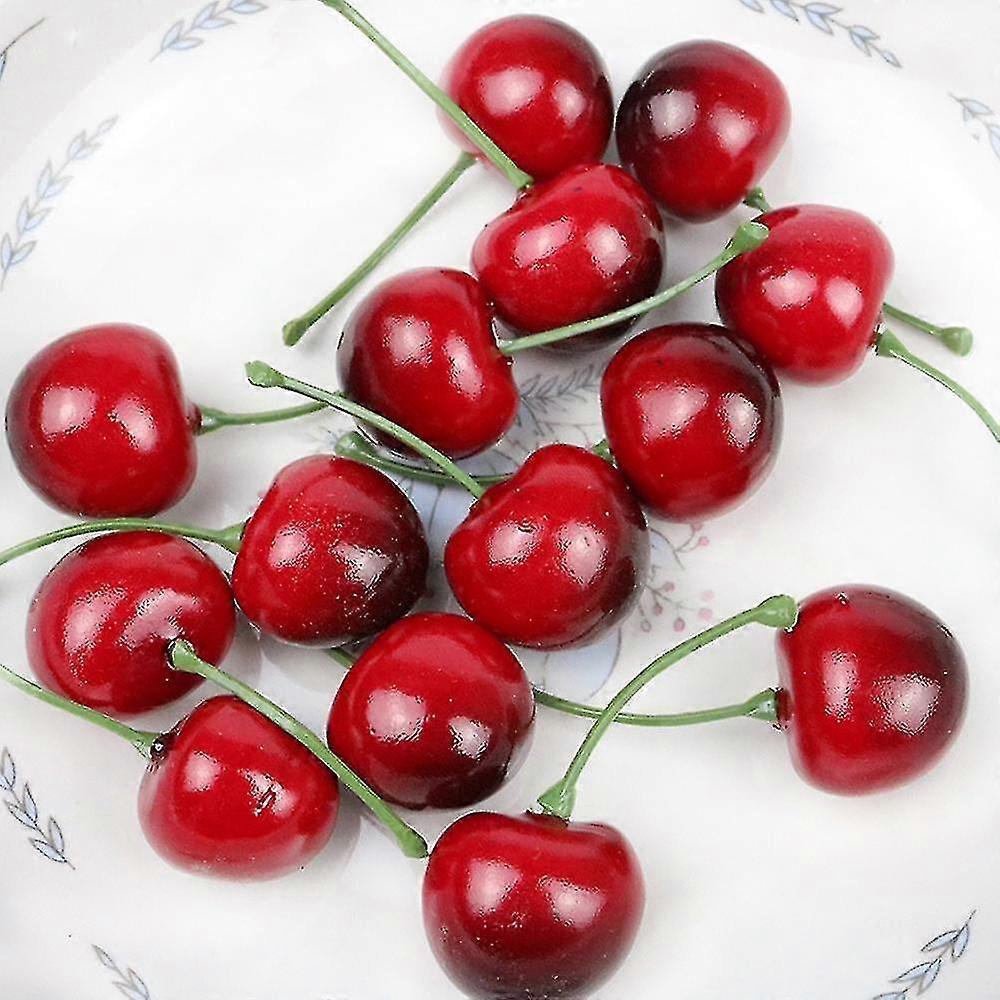 100pcs 2.5cm Artificial Cherry