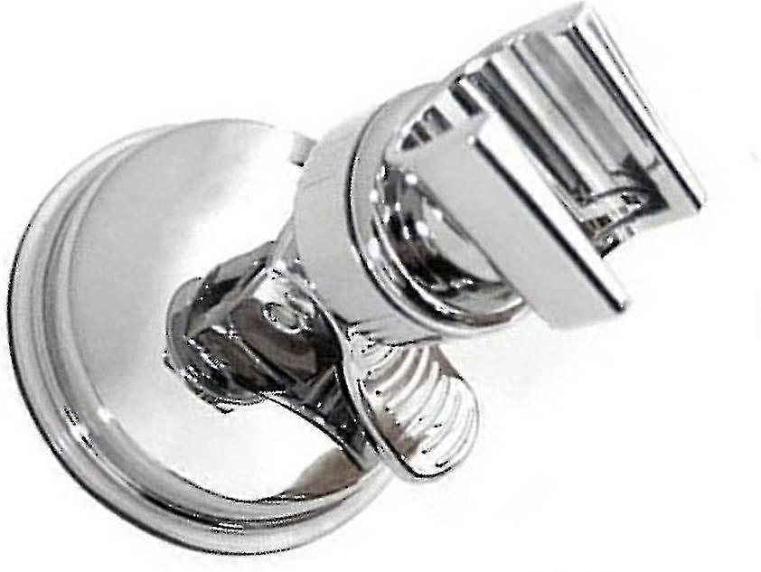 Suction Cup Shower Holder, Adjustable Rotation Chrome Finish Replaceable Large Adsorbability No Dril