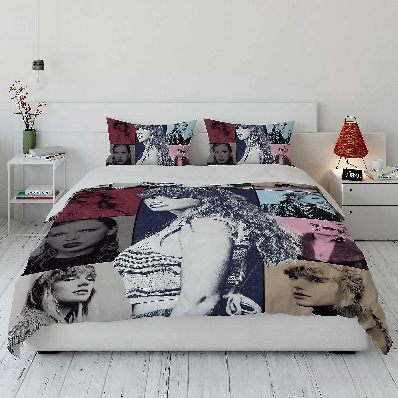 v5235  Bed Sheets Bedding Swift-y 3 PCS Comfort Set with 2 Pillowcases,Swift_y Bedding Set Sheet Set for Kids Adults,All Season Lightweight Bedding Se