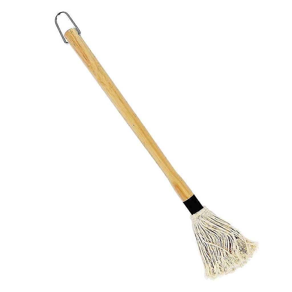 46cm Barbacoa Grill Basting Mop Profesional Barbacoa Cepillo Goma Mango de madera