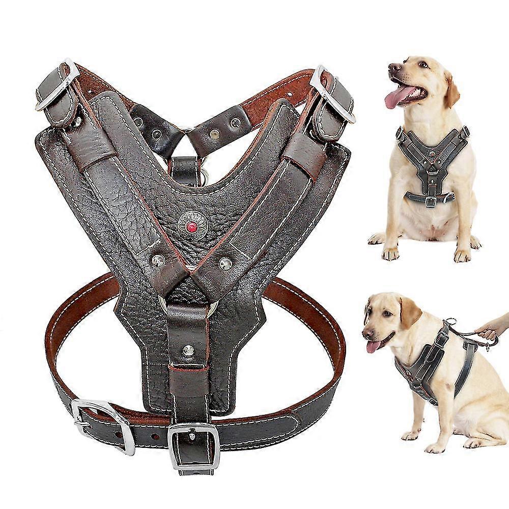 تسخير الكبير من الجلد الأصلي سترة للخدمة الشاقة قابلة للتعديل لبوكسر الثور