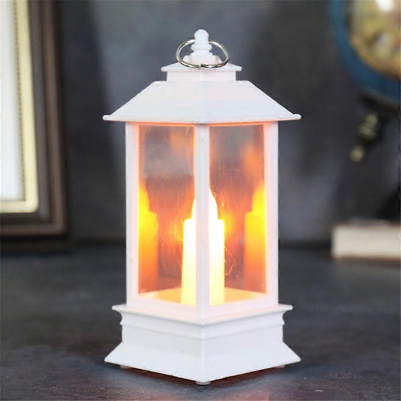 Black Decorative Candle Lantern, Decorative Metal Candle Holder with Tempered Glass