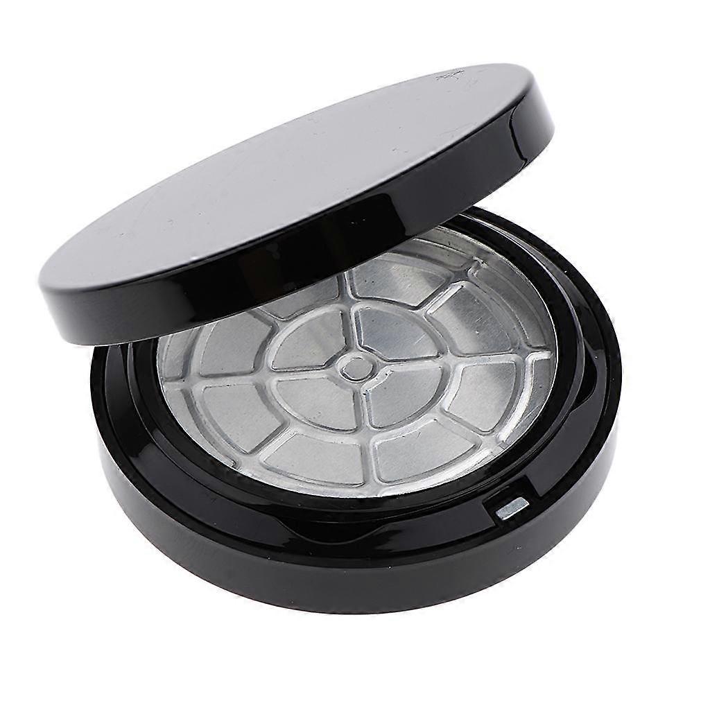 Empty Powder Case Face Powder Blusher Makeup Cosmetic Jars Container - Black