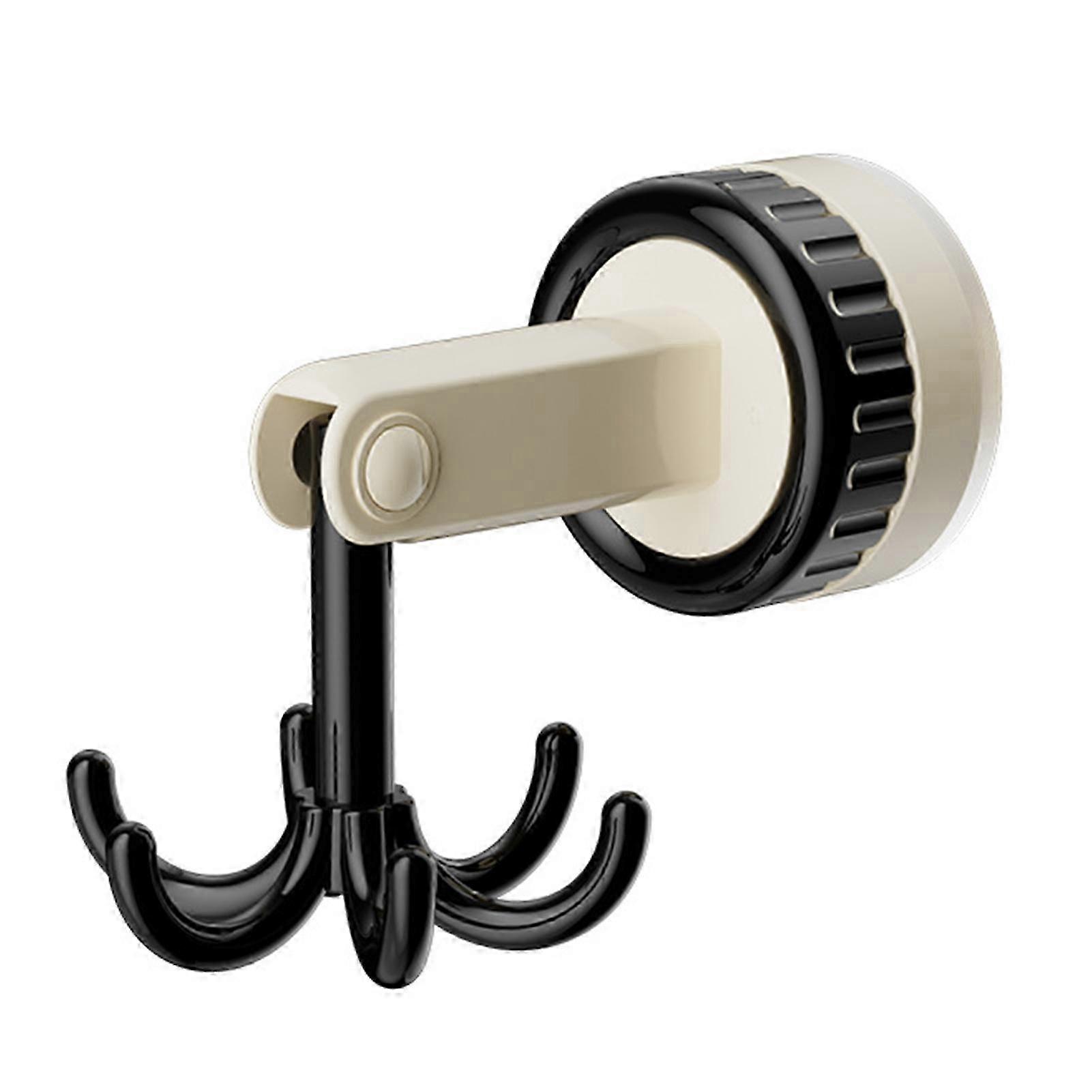 360 Degrees Rotating Folding Hook Non-drilling Multifunctional Utensil Shelf with 6 Claws for Kitchen