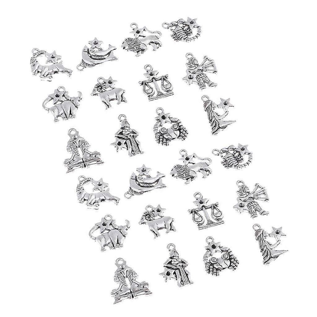 Collier Pendentifs Breloque Constellation Formes bijoux créatifs, 24Pcs/ Pack