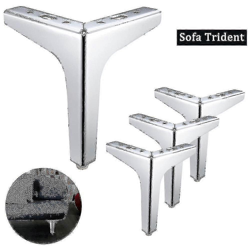 1/4pcs 10/15/17cm Meubles Canapé Pieds Moderne Métal Diamant Triangle Meubles Pieds