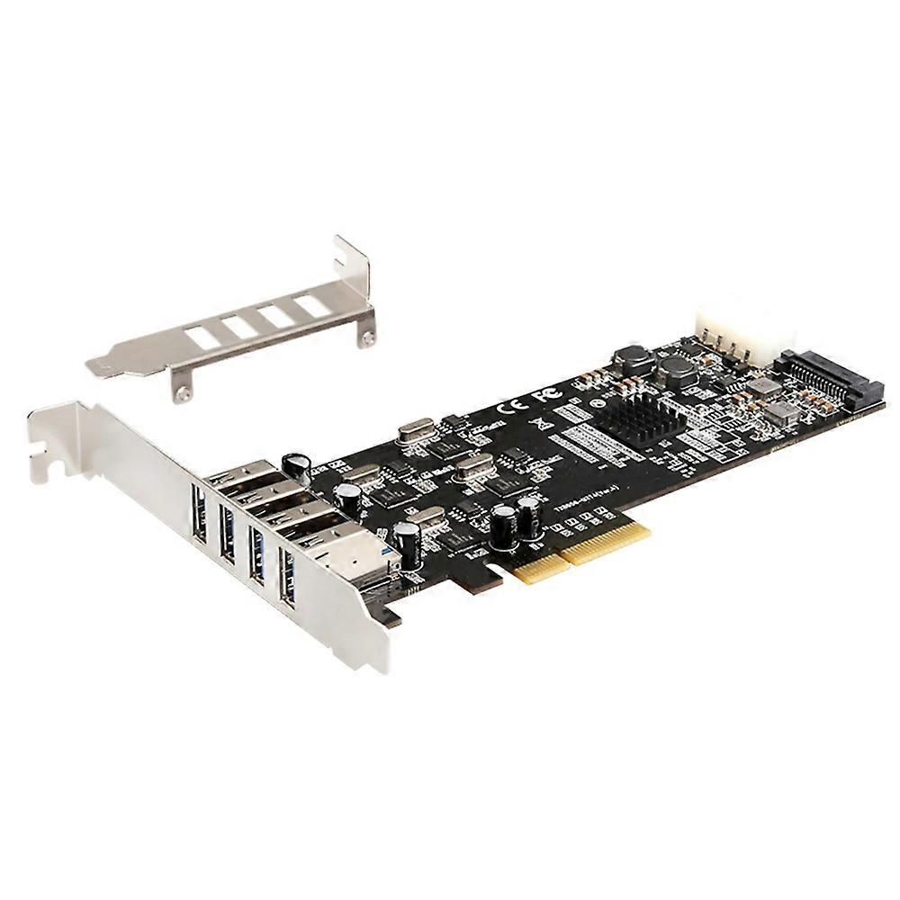 TXI058 Ordinateur de bureau 4 USB3.0 PCI Express Carte d’extension 4x5G PCI-E vers USB3.0