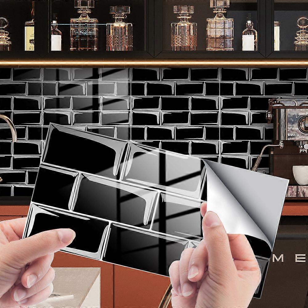 16 Pieces Kitchen and Bathroom Stickersblack