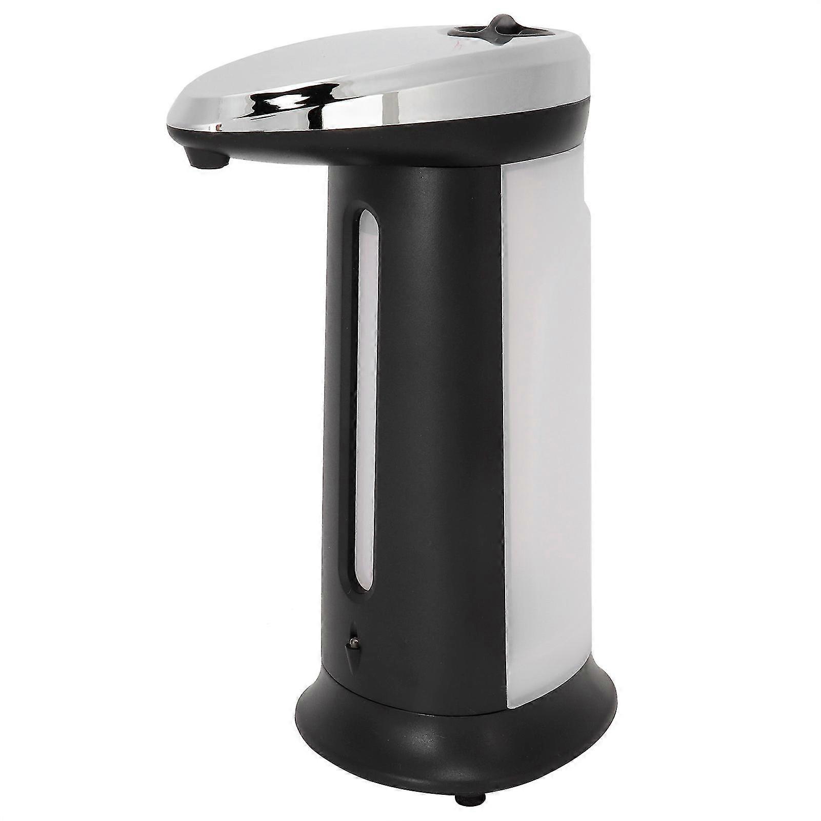Induction Soap Dispenser Intelligent Automatic Liquid Shower Gel Container Silver+black