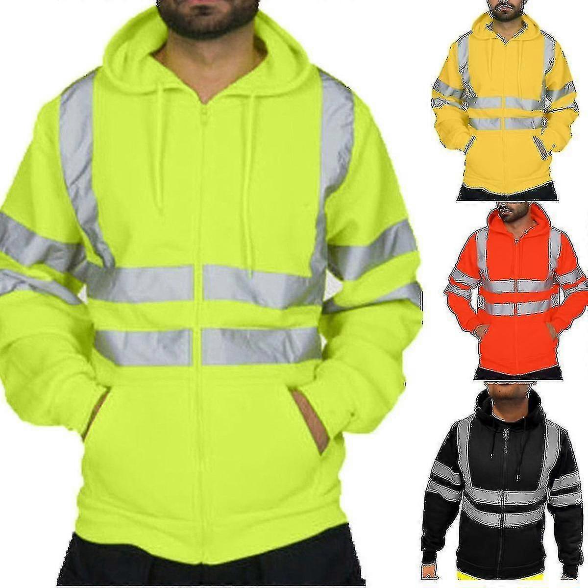 Men's Jackets Reflective Stripe Sanitation Work Clothes