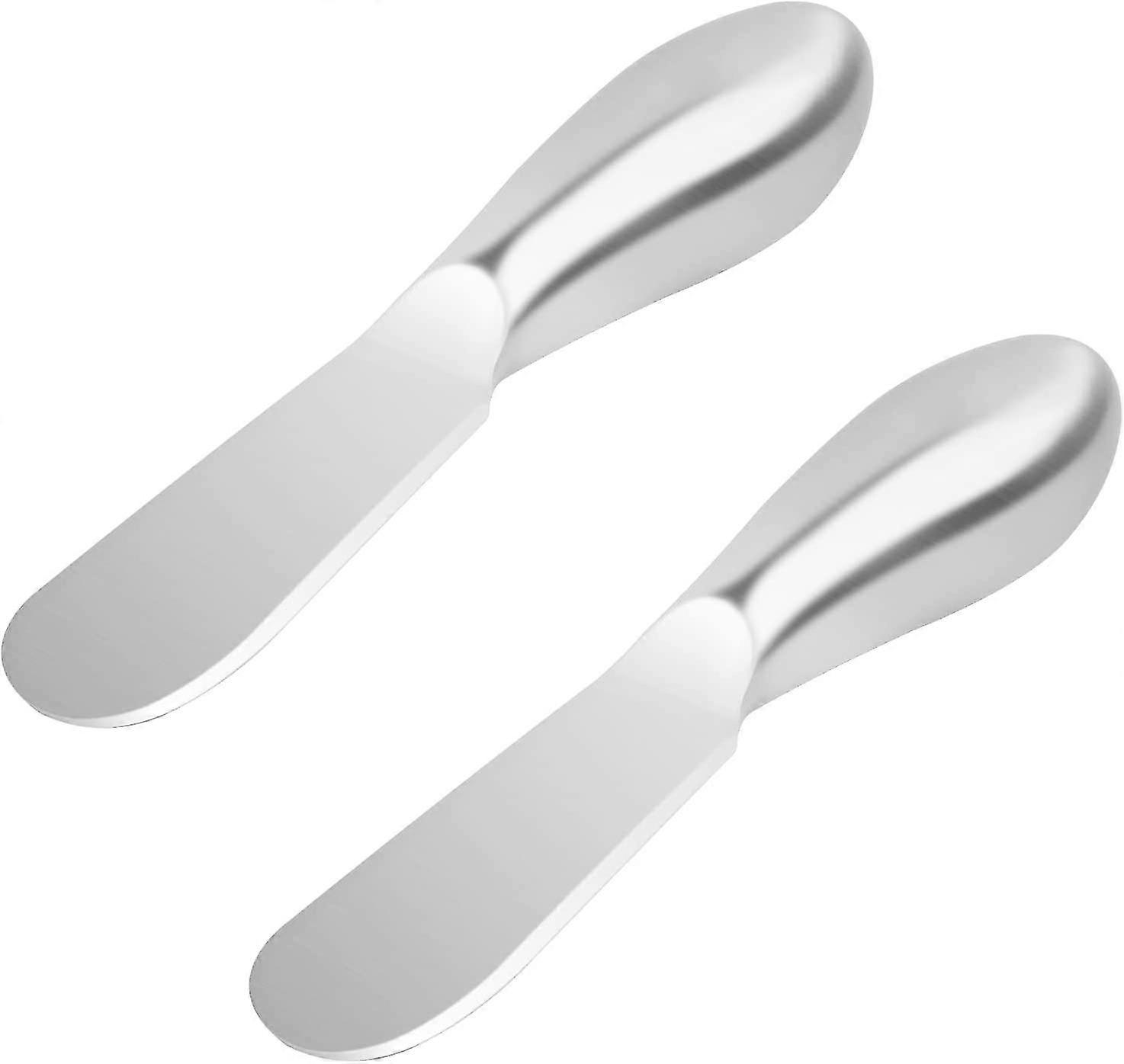 2pccs Stainless butter knife cream all in a butter knives with ergonomic dishwasher handle