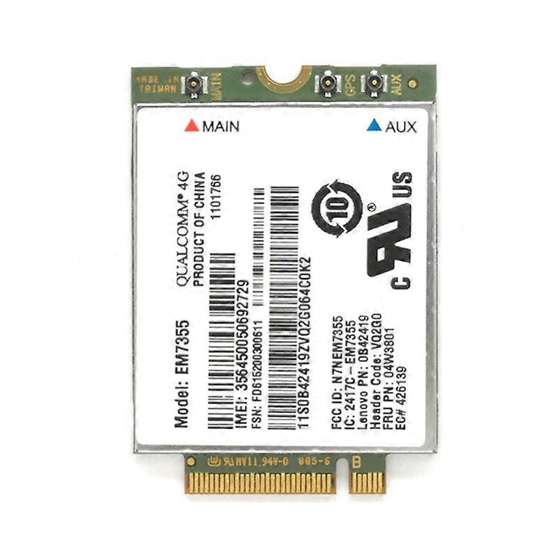 4G Module EM7355 Gobi5000 WWAN HSPA WCDMA NGFF WIFI Card MDM9615Qualcomm
