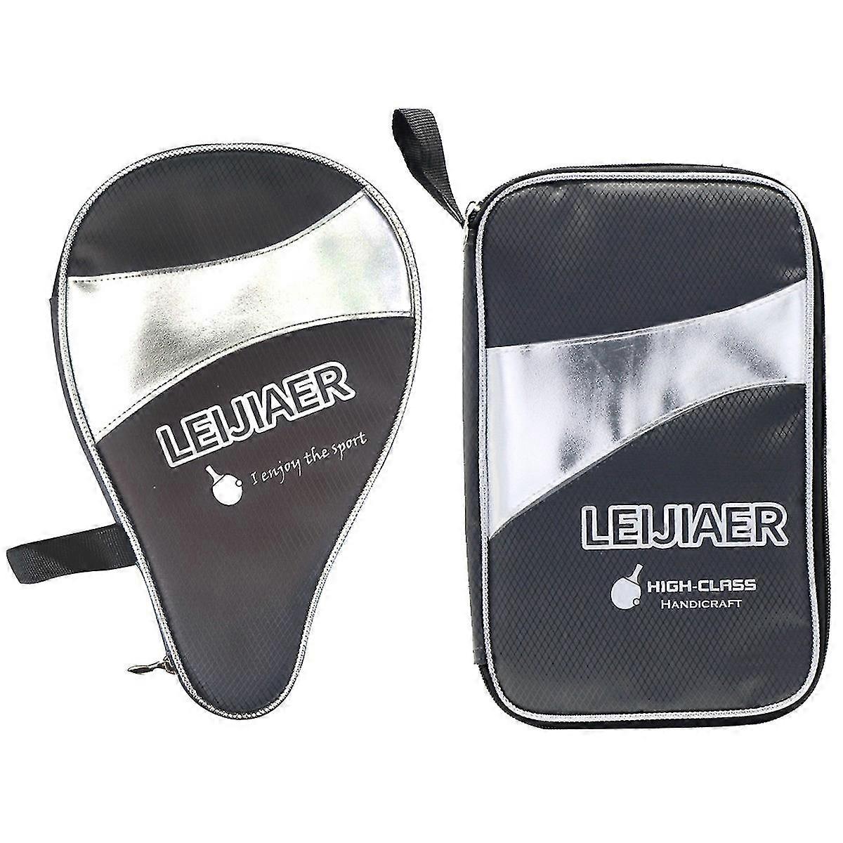 High-end Bordtennis Racket Bag Kalebass Enkel fiskformad Bordtennis Racket Cover Square Racket Skyddande skydd