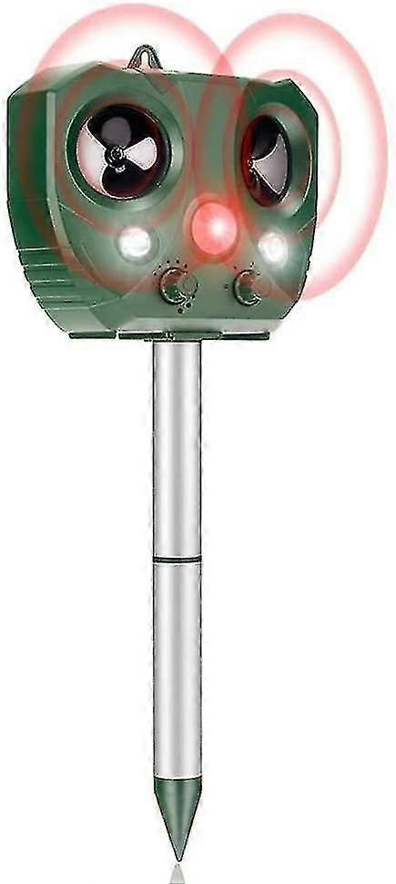 Solar Ultraljud Bird Repeller, Vattentät Pir Sensor