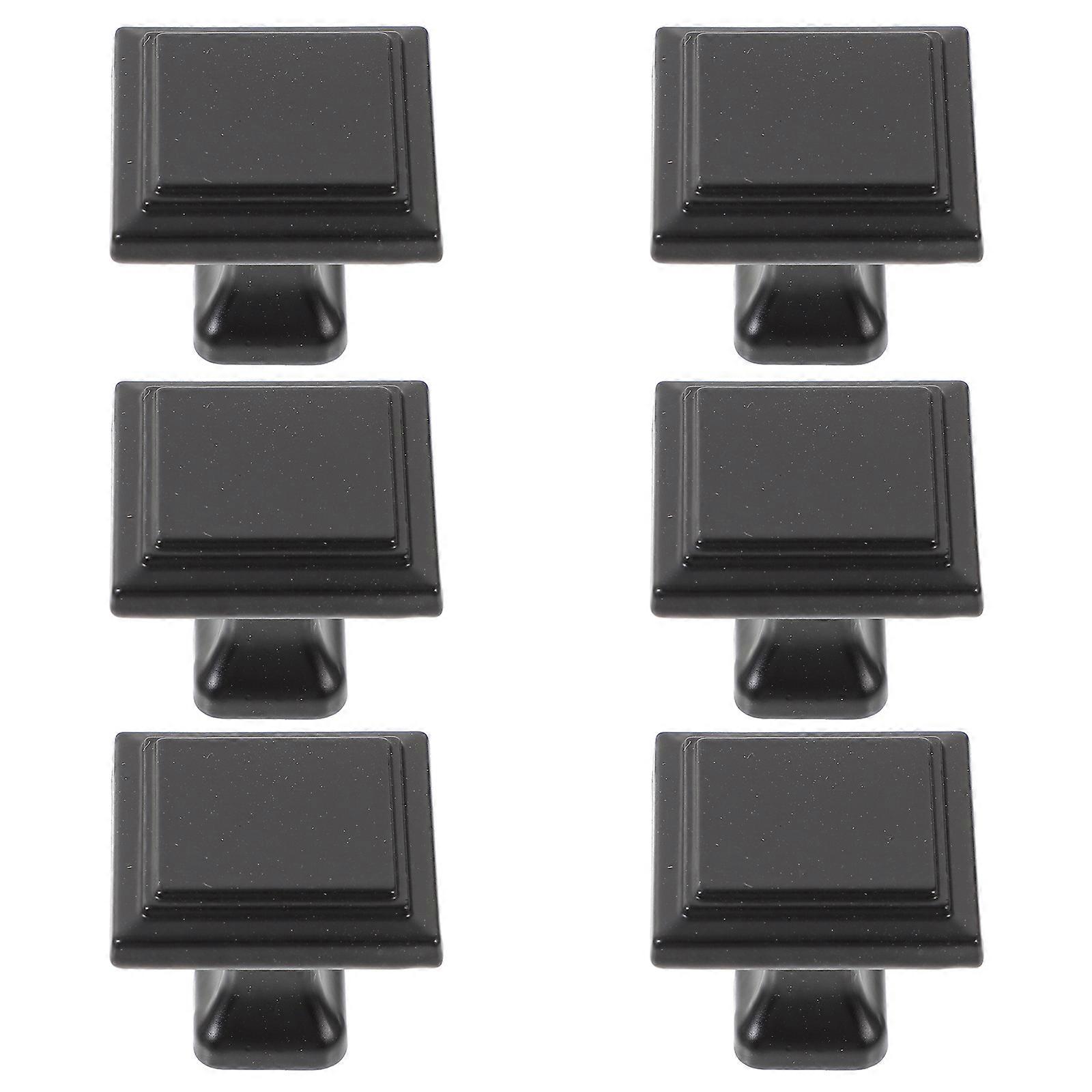 6pcs Cabinet Knobs Handle Pulls Square Knobs for Kitchen Cabinets Drawers Dressers