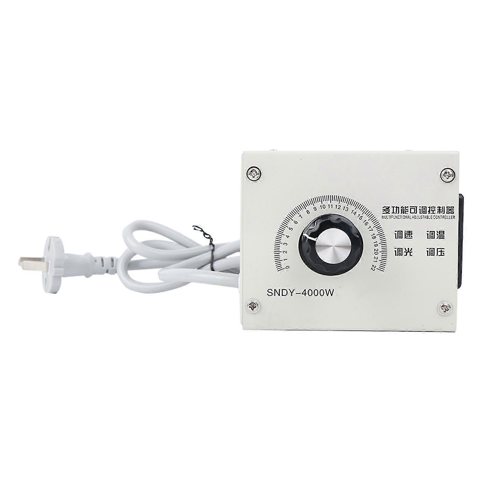 4000W AC 220V Variable Voltage Controller for Fan Speed Motor Tool with CN Plug
