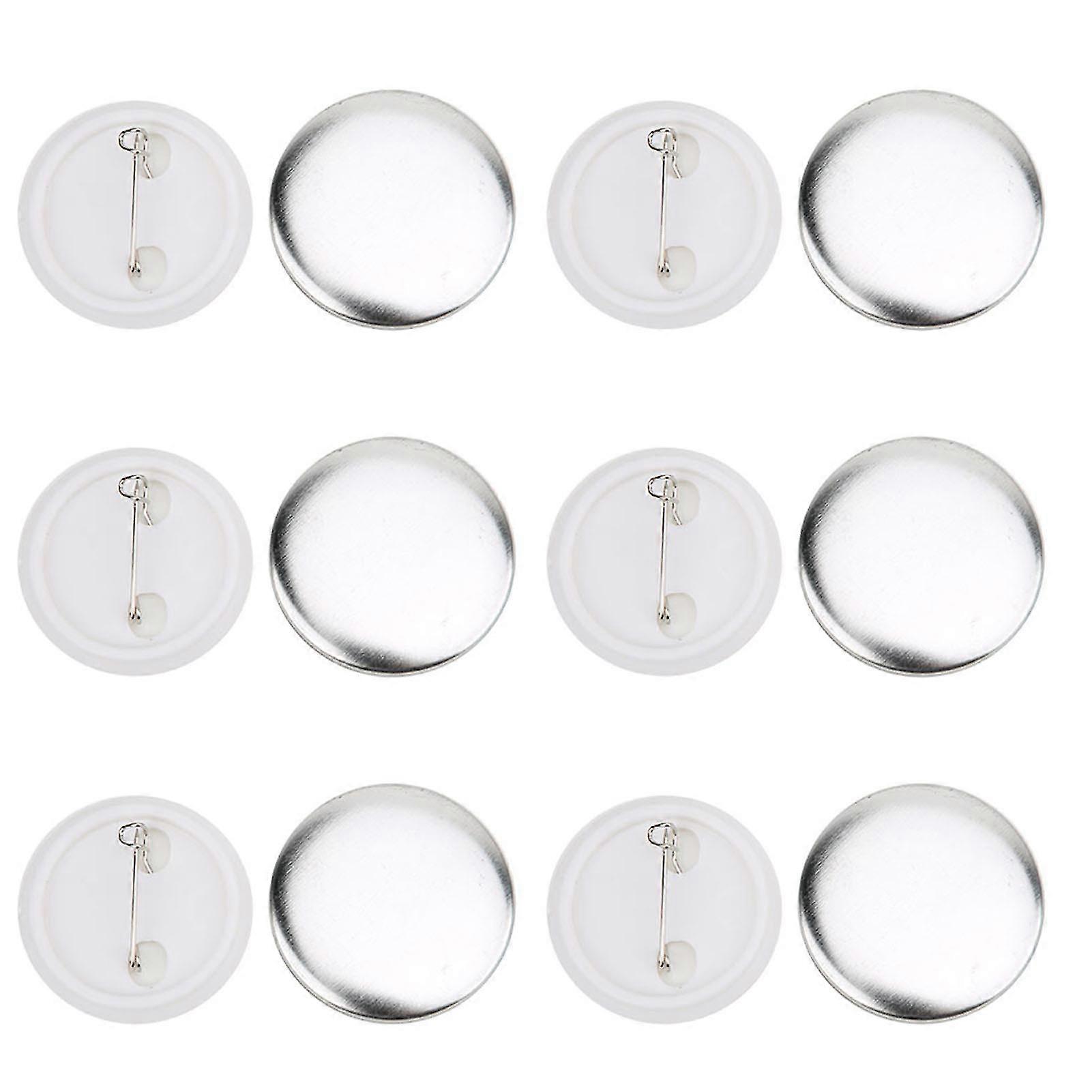 37mm Badge Making Supplies 100 Sets DIY Craft Materials for Pin Button Parts