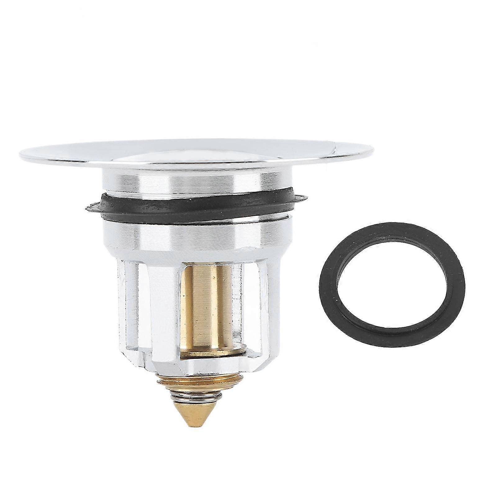 Bathroom Sink Stopper Anti Clogging Brass Spring Core Drain Plug Universal Fitc