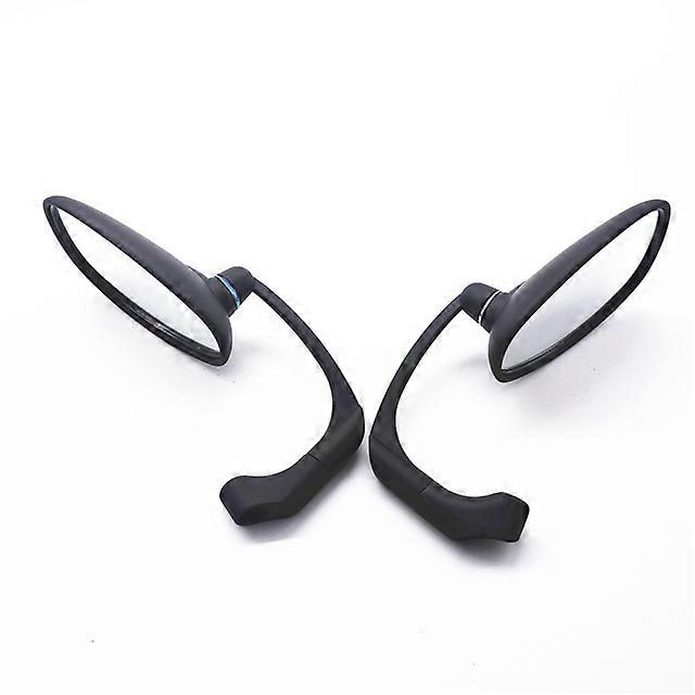 1 Pair 10mm Motorcycle Chrome Round Bar End Scooter Accessories Rearview Side Mirror Adjustable For Cafe Racer