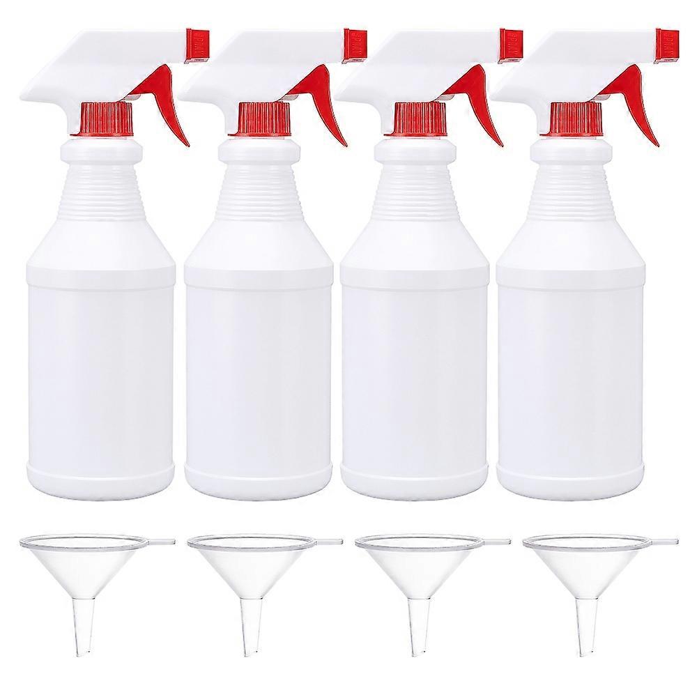 500ml Polyethylene(PE) Trigger Squirt Bottles with Polypropylene(PP) Sprayer and Transparent Plastic Funnel Hopper Mixed Color 23x7.56cm Capacity: 500