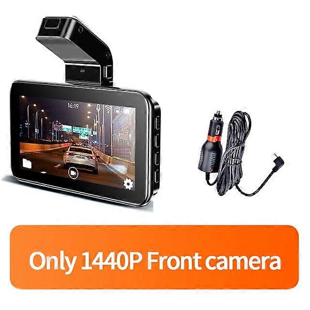 Car Dash Cam 1440P Dash Camera Dual Lens Built In DVR Recorder Dashcam G-Sensor Loop Recording Parking Monitoring 2022 New