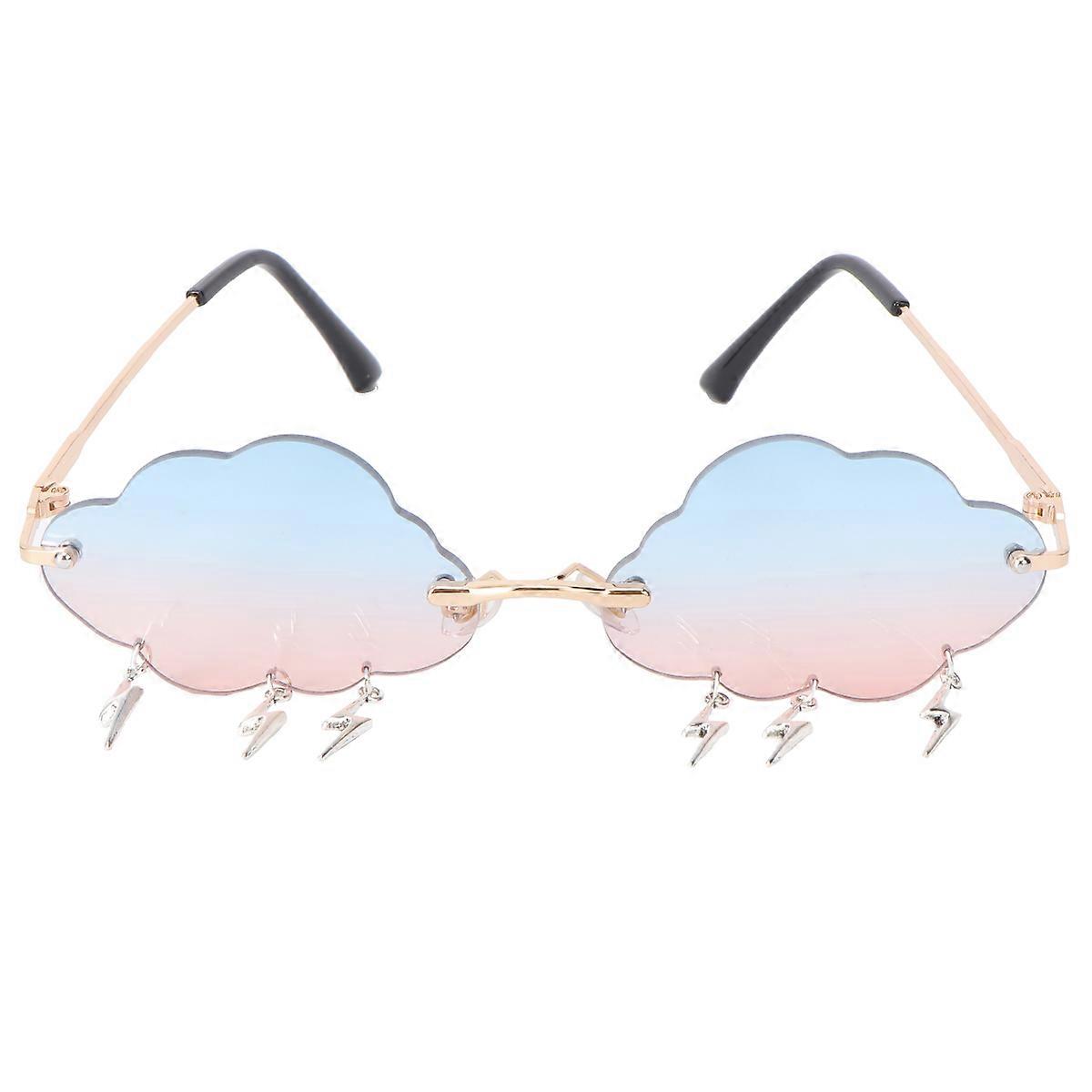 1 par de gafas Party Cloud Gafas de sol Creative Cloud Gafas elegantes para mujer
