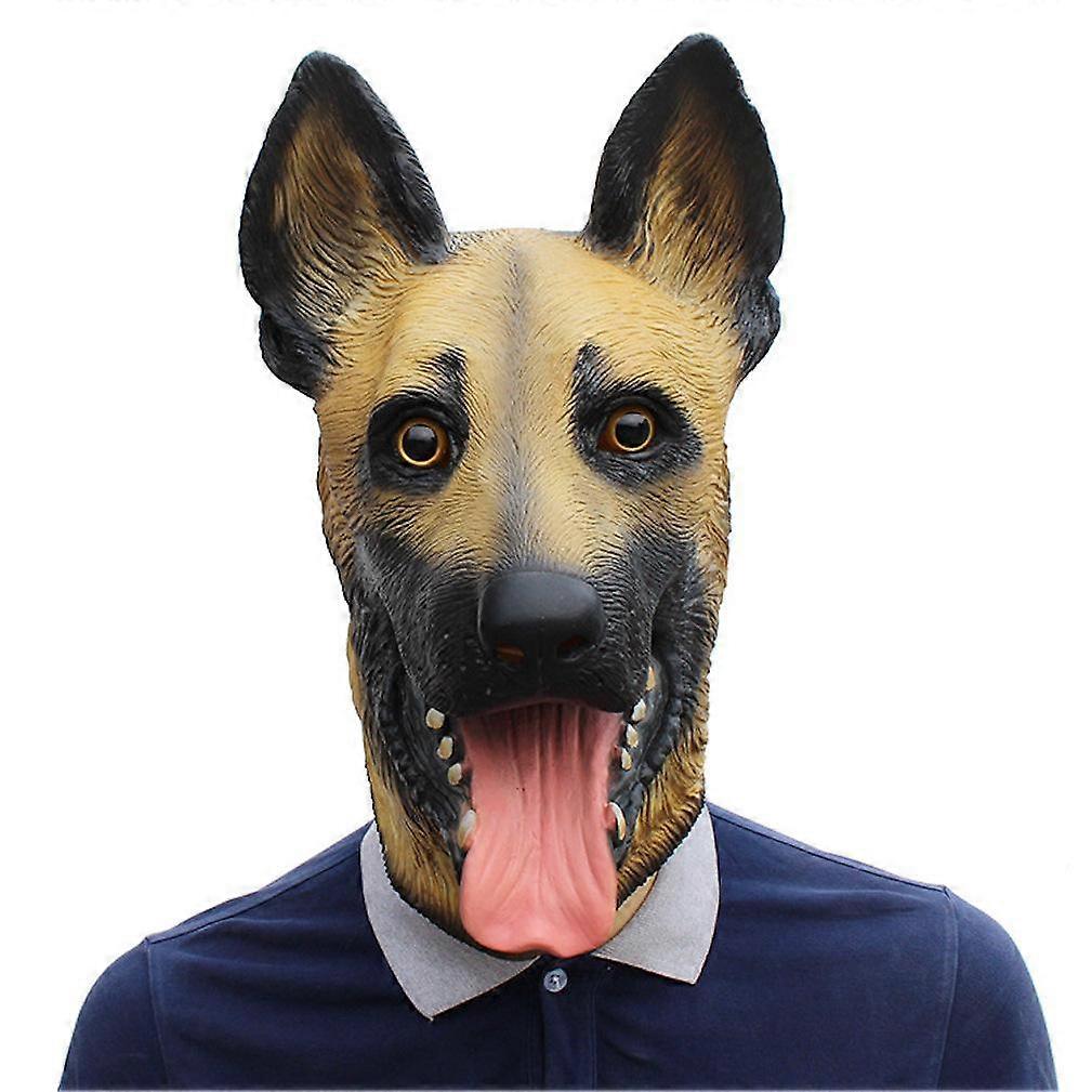 ウルフ犬ラテックスマスクハロウィーンダンスパーティーコスプレ小道具