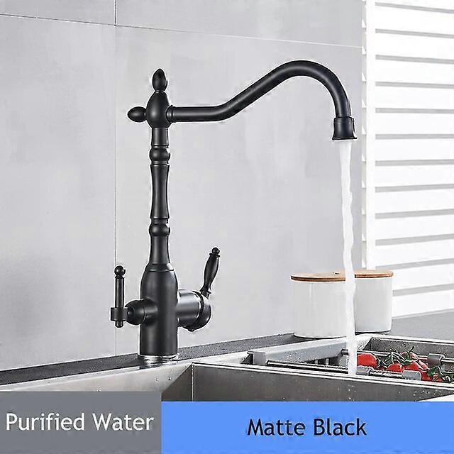 Purify Water Kitchen Faucet 360 Degree Rotate Hot Cold Mixer Bathroom Taps Dual Handle Kitchen Faucet Drinking Water Tap Crane